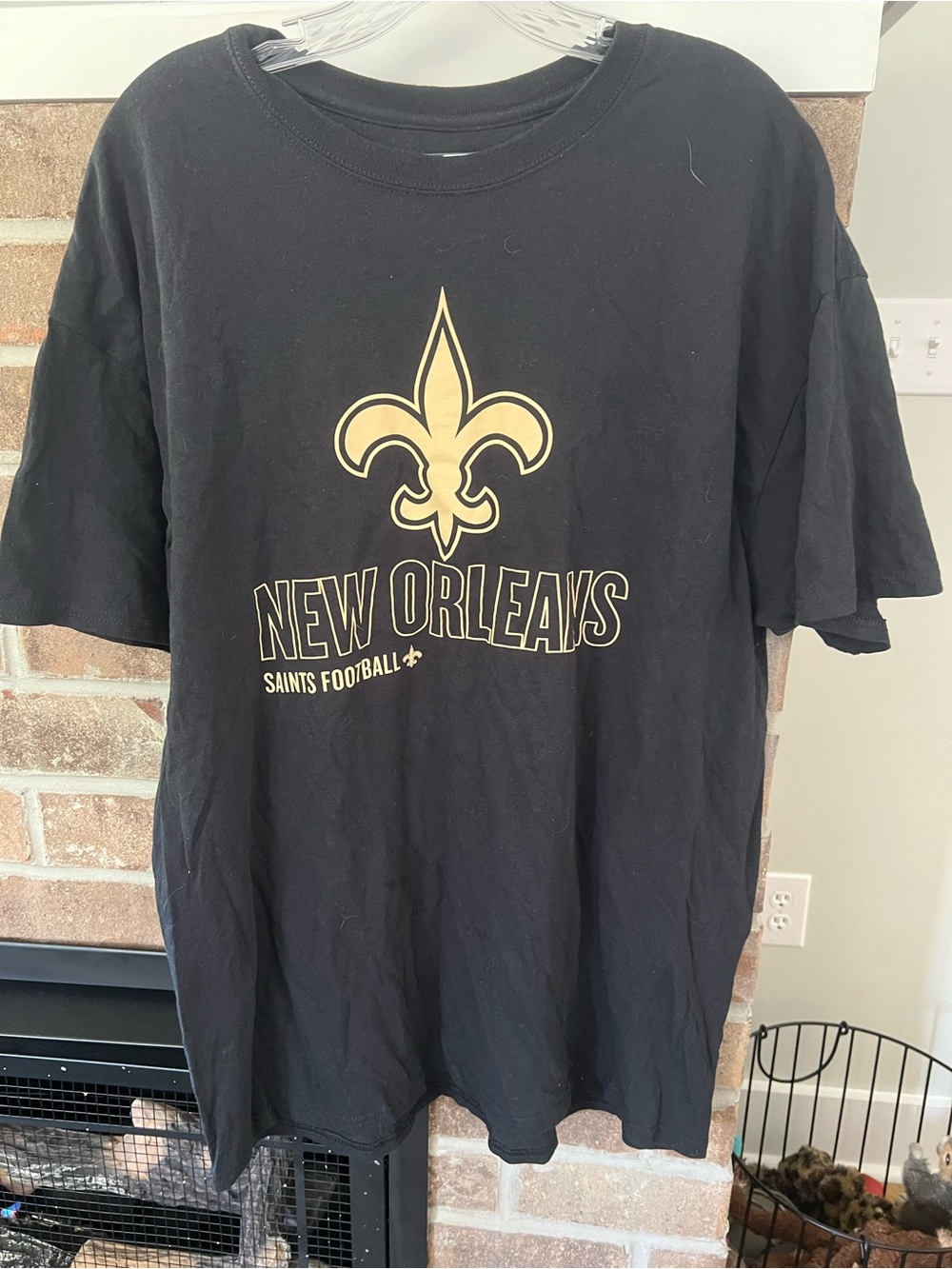 NFL New Orleans Saints Black and Gold Graphic Tee